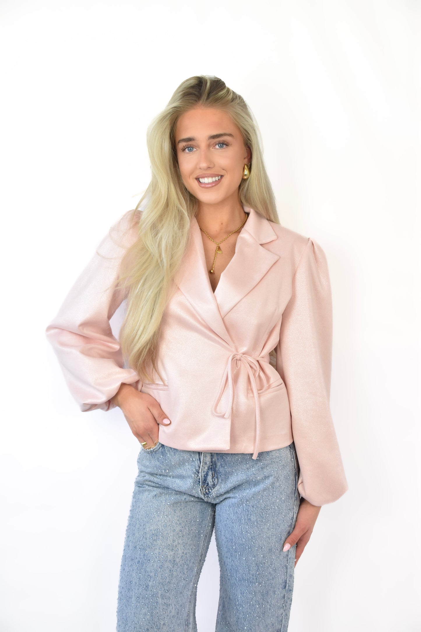 Wrap Blazer Pink Glam -  van Pretty in Pink. 