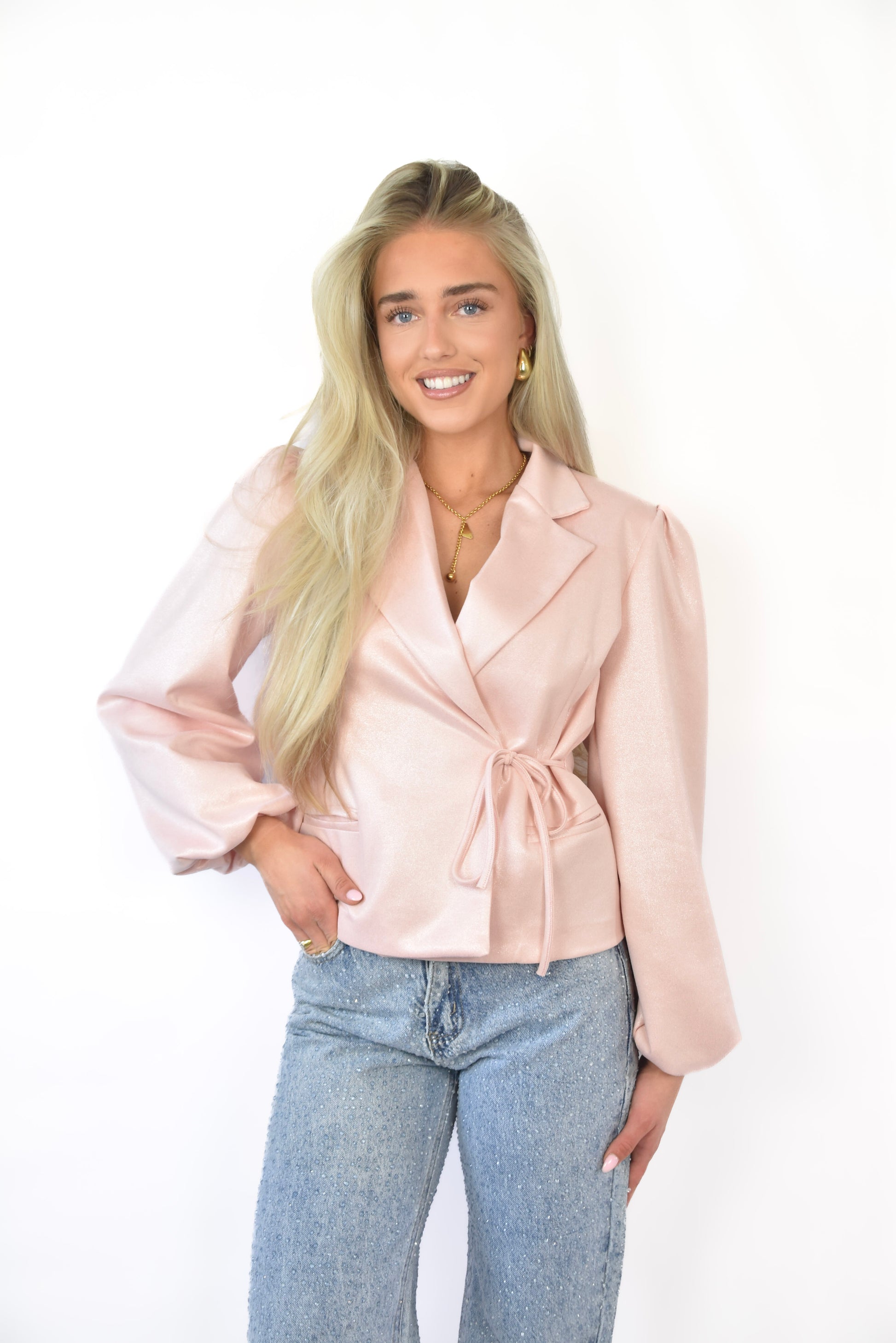Wrap Blazer Pink Glam -  van Pretty in Pink. 