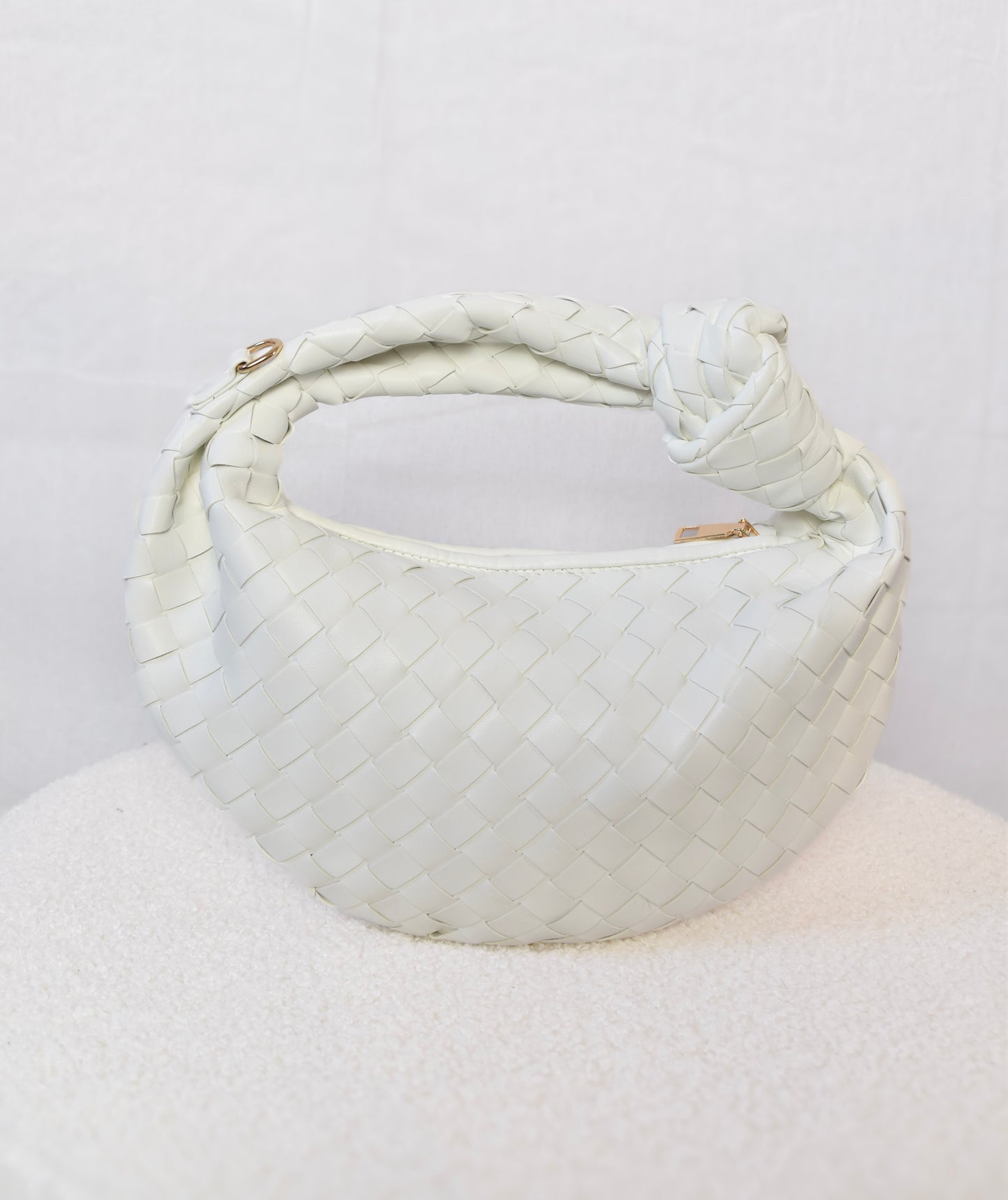 Knotted bag White - tas van Pretty in Pink. 